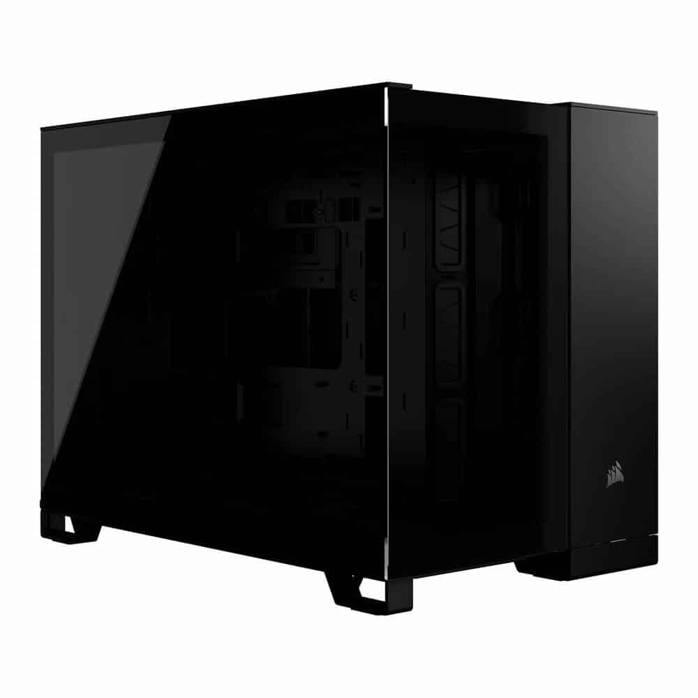 (image for) Corsair 2500X Black Dual Chamber Tempered Glass Micro ATX PC Case